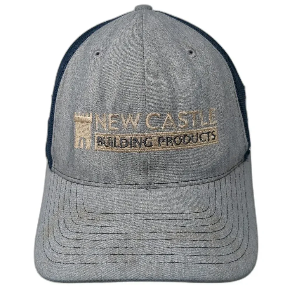 Richardson 112 Trucker Hat Blue One Size New Castle Building Products GAF Logo